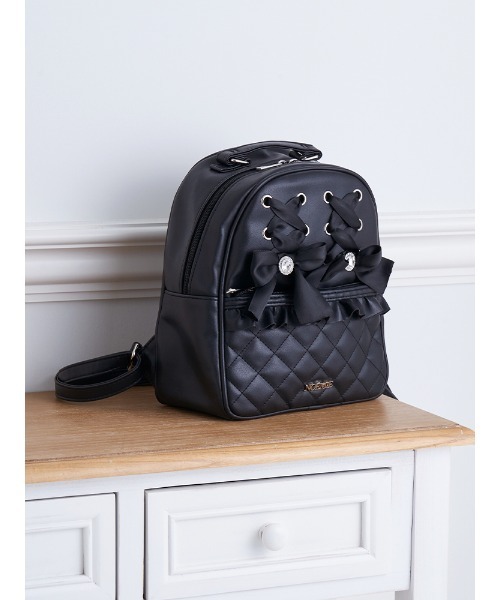 レースアップキルティングリュック（バックパック/リュック）｜NOEMIE