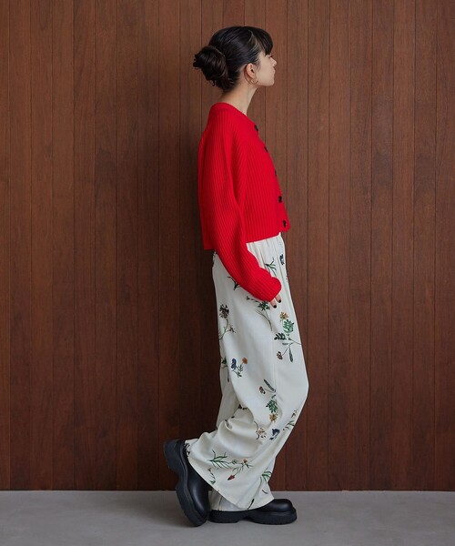 EMMEL REFINES＞EM フラワープリント イージーパンツ 2（その他パンツ