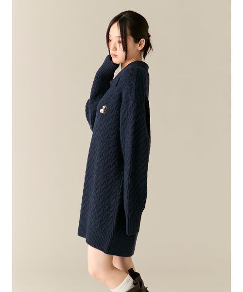 セール】Lily Bearケーブルニットワンピース（ワンピース）｜LILY