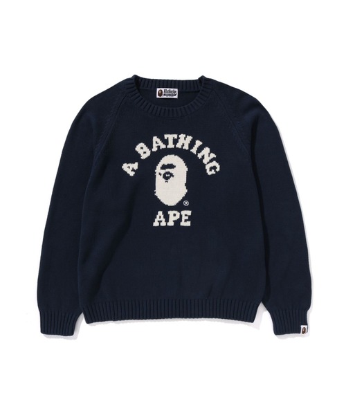 A BATHING APE（アベイシングエイプ）の「COLLEGE KNIT SWEATER