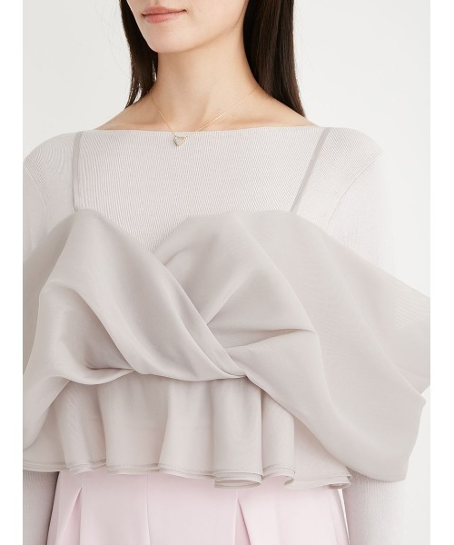 CELFORD（セルフォード）の「カシュクールキャミセットニットプル