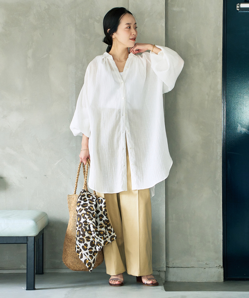 plage（プラージュ）の「Crepe Long シャツ（シャツ/ブラウス）」 - WEAR