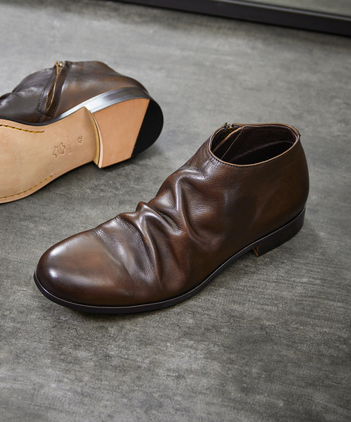 PADRONE パドローネ / SHORT SIDE ZIP BOOTS [TARCY] ショートサイド