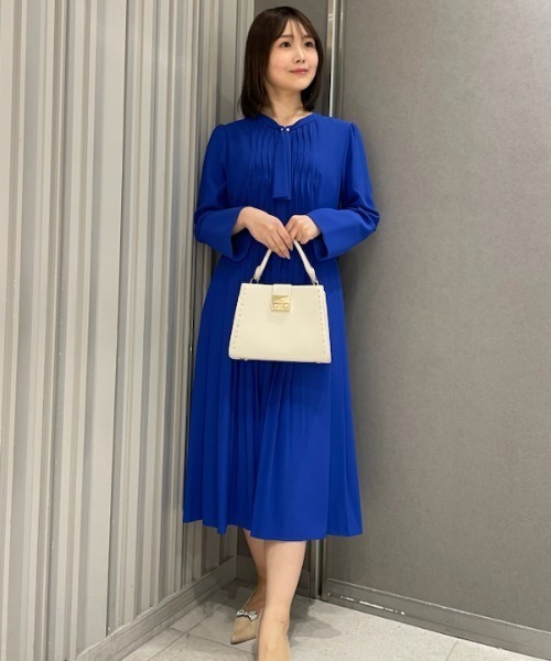 CELFORD（セルフォード）の「ボウタイプリーツワンピースfor Christel