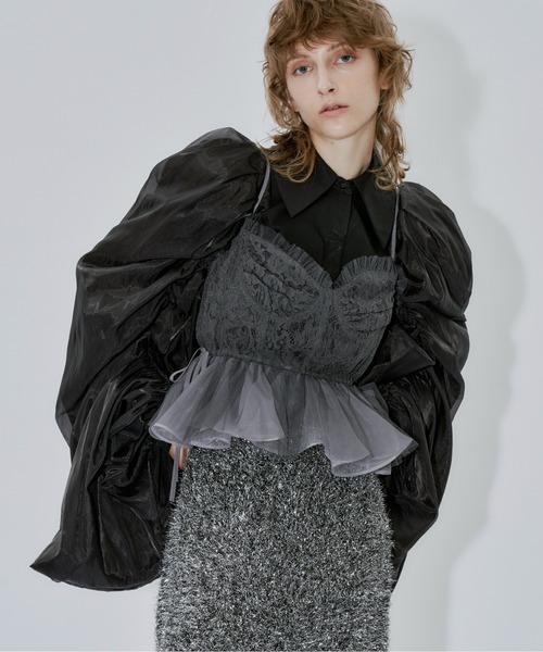 LA BELLE ETUDE（ラベルエチュード）の「総レースペプラムビスチェ