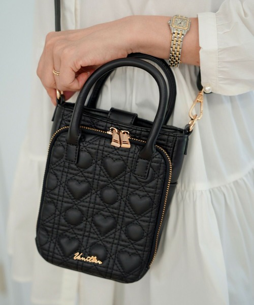 オリジナル ハートキルティング ミニ ショルダーバッグ le reve