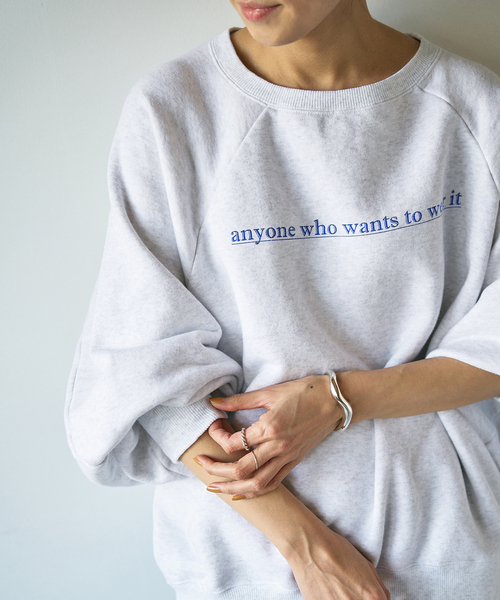 セール】【haru×FRAMeWORK】ロゴスエット（スウェット）｜FRAMeWORK