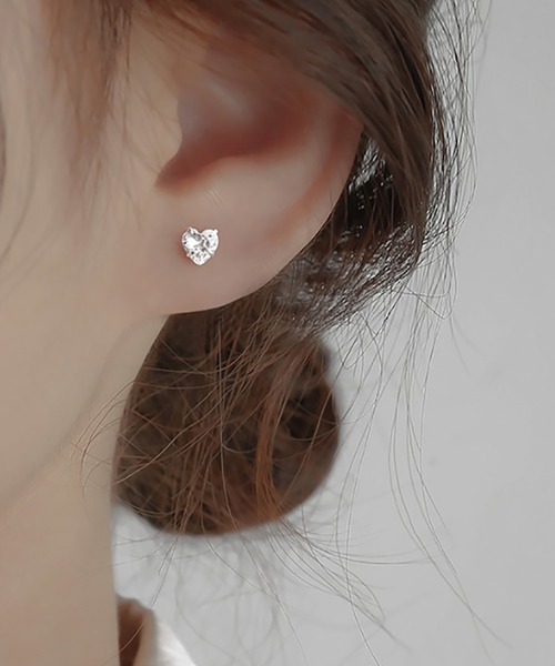 セール】シルバー925 ハートピアス（ピアス（両耳用））｜ABBEY MARKET