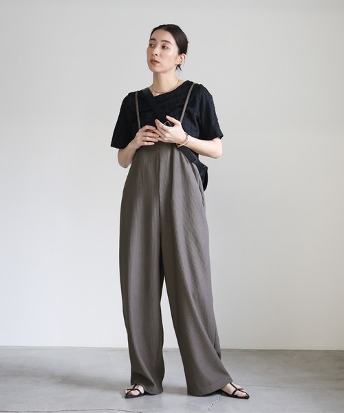 リラックスリブサロペット（つなぎ/オールインワン）｜select MOCA