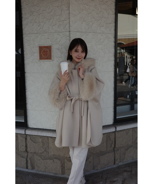 セール】ファーポンチョコート（ポンチョ）｜CELFORD（セルフォード