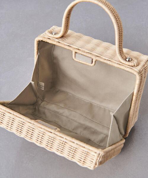 ユナイテッドアローズ ラタン スクエア ミニバッグ ¥19,800