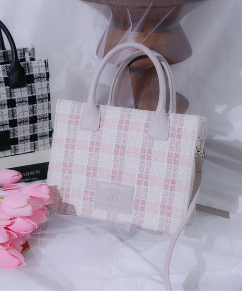 ツイードチェックトート（トートバッグ）｜JILL by JILL STUART