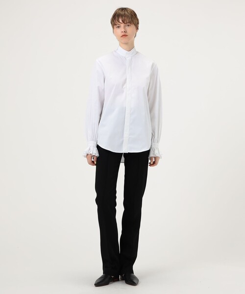 BOURRIENNE BOUDOIR コットン スタンドカラーシャツ（シャツ/ブラウス