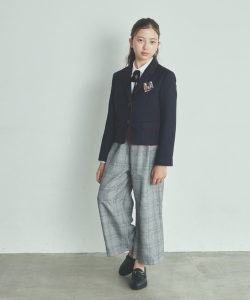 ELLE en noir（エルアンノアール）の「【卒服】ブレザーワイドパンツ