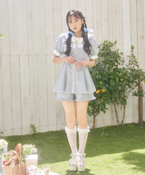 Honey Cinnamon（ハニーシナモン）の「ギンガムチェックセットアップ