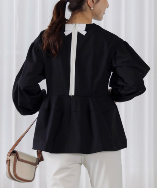 Sono（ソーノ）の「【SONO/ソーノ】【WARM STRETCH】ﾊﾞｯｸﾘﾎﾞﾝﾎﾟﾀﾘｰPO