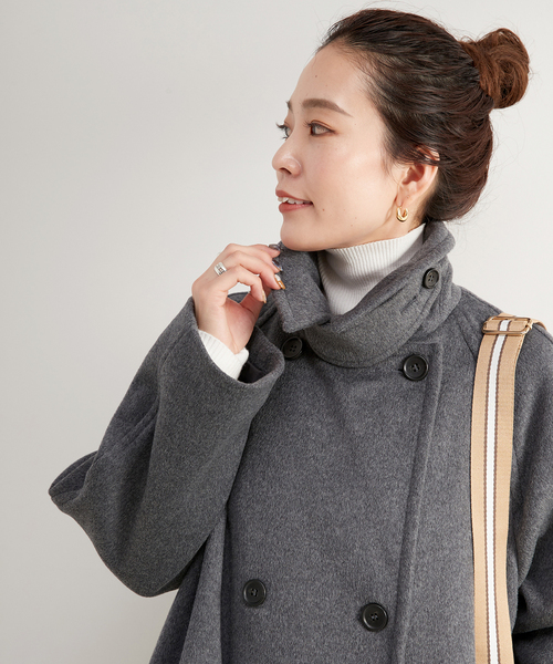 美品♡B.C STOCK シンプリシテェ Wビーバーテントライントレンチコート