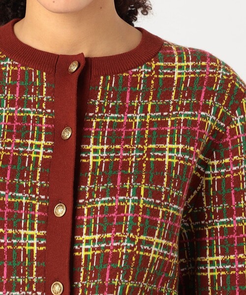 caban（キャバン）の「コットンカシミヤチェックジャカード