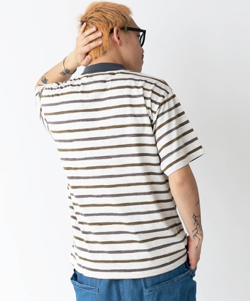 ブルドッグ刺繍ボーダーポロシャツ | ジムマスター（gym master）公式通販