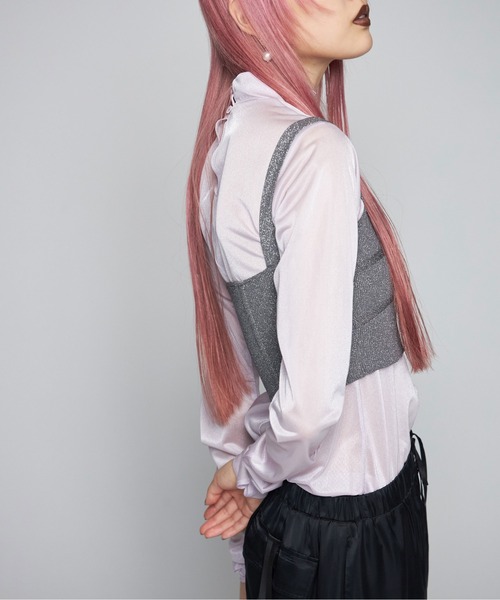 JOSE MOON（ジョゼムーン）の「SHINY SHEER TOPS/シャイニーシアー