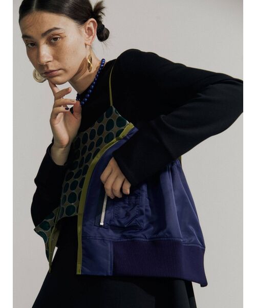 UN3D.（アンスリード）の「ジャカードミックスキャミソール