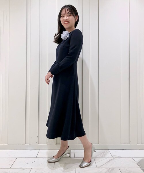 UNTITLED（アンタイトル）の「◇ミモレ丈 ジョーゼットワンピース