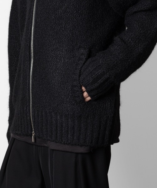 VEIN （ヴェイン）の「シャギーニット ドライバーズジャケット