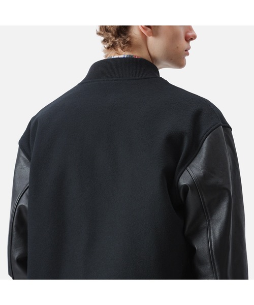 SOPHNET.（ソフネット）の「LEATHER SLEEVE VARSITY JACKET