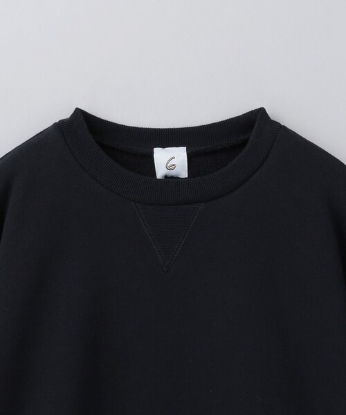 6（ロク）の「＜6(ROKU)＞コットンウラケ カラーステッチ クルーネック