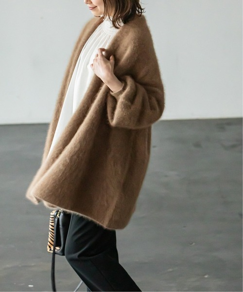 Noble（ノーブル）の「ファーニットパフカーディガン2◇（カーディガン