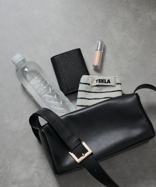 雑誌掲載】【追加】レザーボックスショルダーバッグ/クロスボディ