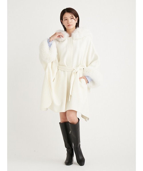 CELFORD（セルフォード）の「ファーポンチョコート（ポンチョ）」 - WEAR