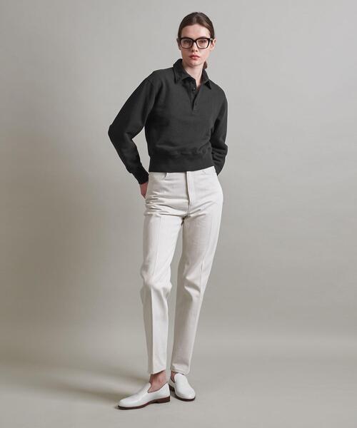 LOEFF（ロエフ）の「＜LOEFF＞コットン スウェット ポロシャツ