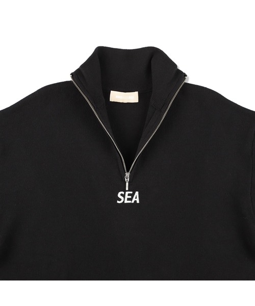 WIND AND SEA（ウィンダンシー）の「HALF ZIP COTTON CASHMERE KNIT