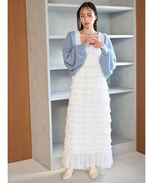 SNIDEL（スナイデル）の「シアーボレロカーディガン（カーディガン