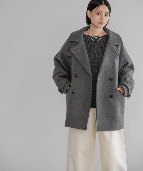 A part by（アパートバイ）の「スーパー100 2WAYコート（ピーコート