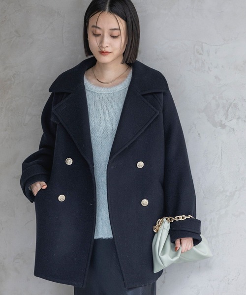 セール】スーパー100 2WAYコート（ピーコート）｜A part by（アパート