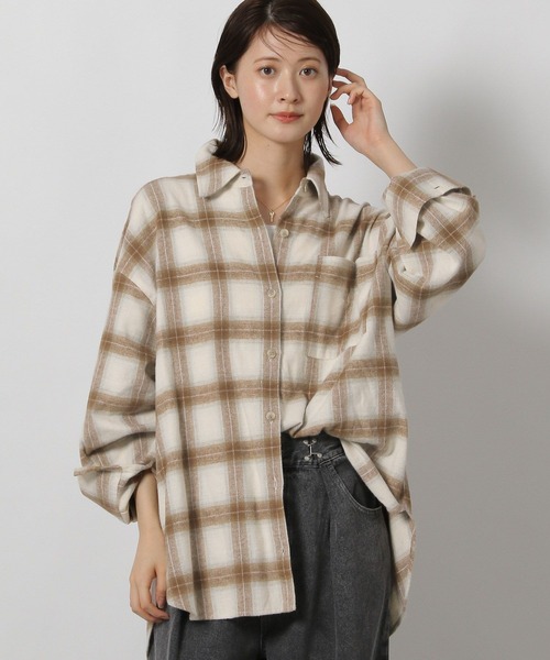 セール】ネルチェックオーバーシャツ / 591248（シャツ/ブラウス