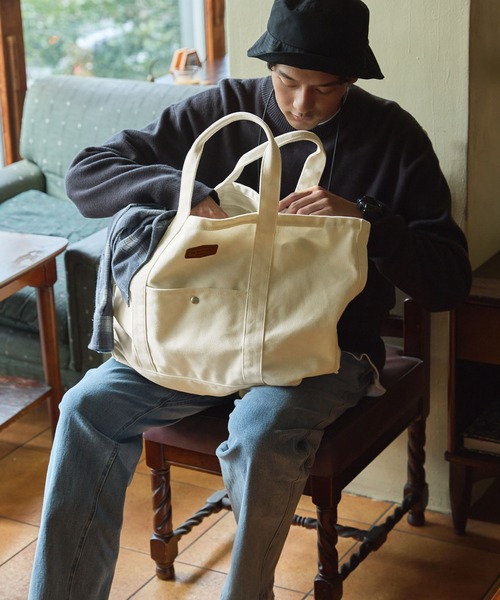 2WAY ビッグキャンバスグローサリートートバッグ【THE CRAFT CREW