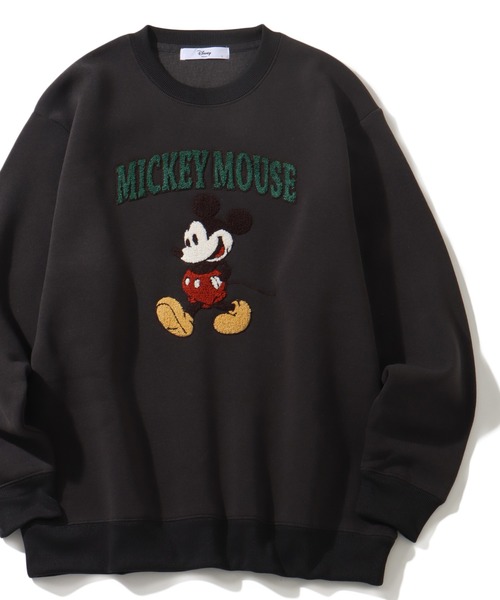 セール】【Disney/ディズニー】 アートワーク デザイン 裏起毛 クルー