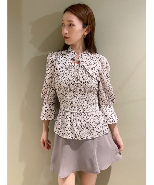 SNIDEL（スナイデル）の「デコルテオープンブラウス（シャツ/ブラウス
