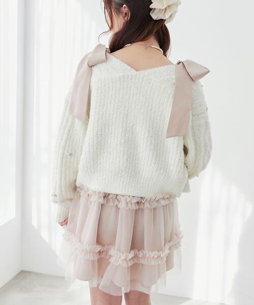 ∞フリルチュールミニワンピース（ワンピース）｜MAJESTIC LEGON