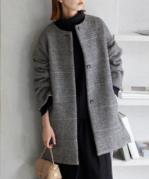 SLOBE IENA（スローブイエナ）の「ウールダブルモッサ ノーカラー