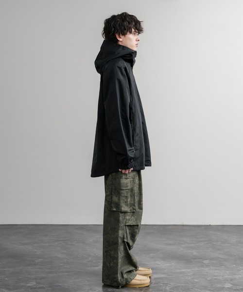 HUF ハフ ALL CAPS SHELL JACKET オーバーサイズラグランスリーブ