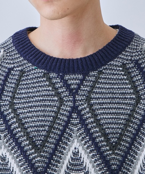 TTTMSW/ティー】Diamond pull over knit（ニット/セーター）｜TTT MSW