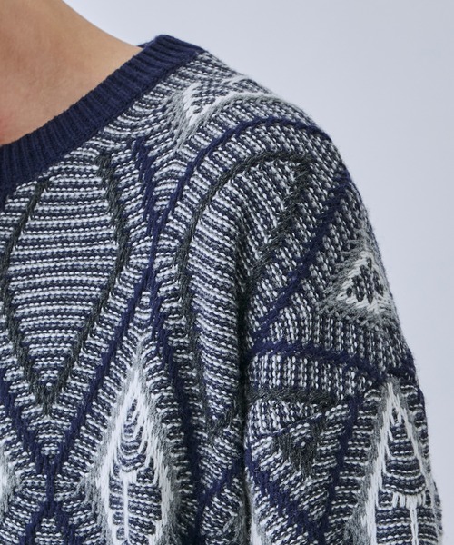 TTTMSW/ティー】Diamond pull over knit（ニット/セーター）｜TTT MSW