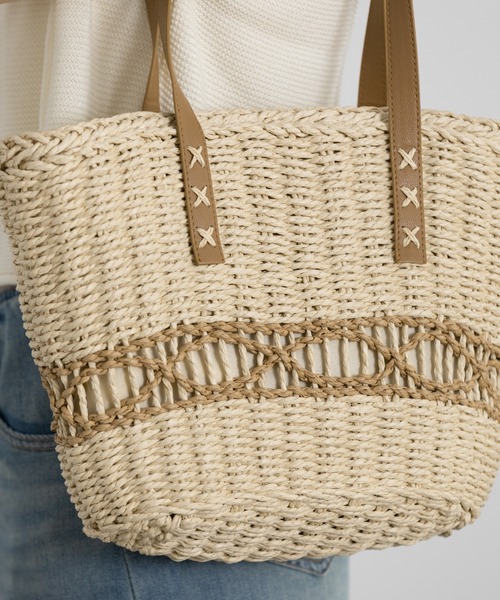クロスステッチサマートートバッグ（かごバッグ）｜Lunea（ルネア）の