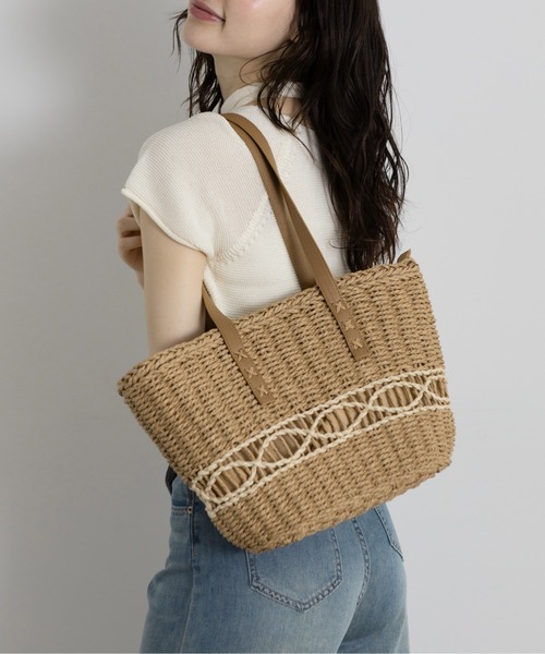 クロスステッチサマートートバッグ（かごバッグ）｜Lunea（ルネア）の