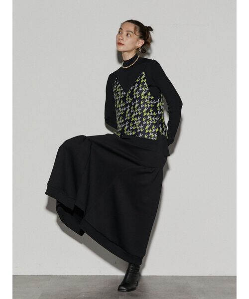 UN3D.（アンスリード）の「CHIDORI JACQUARD CAMISOLE / チドリジャ