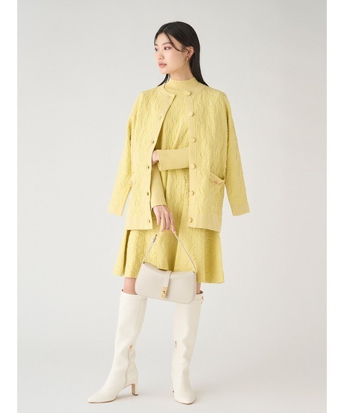 CELFORD（セルフォード）の「◇ロゴふくれジャガードニットワンピース